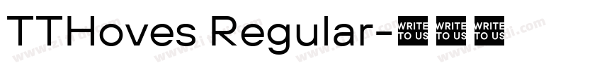 TTHoves Regular字体转换